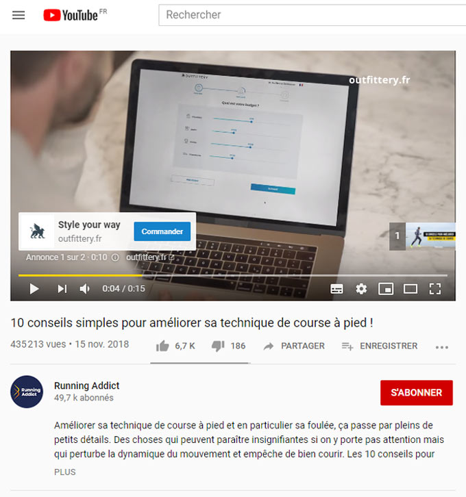 Publicité vidéo sur Google Ads